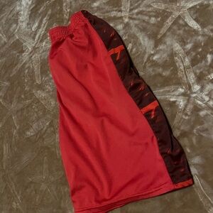 Red and Maroon Athletic Shorts